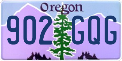 OR license plate 902GQG