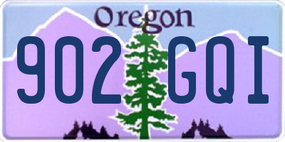 OR license plate 902GQI