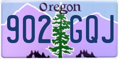 OR license plate 902GQJ