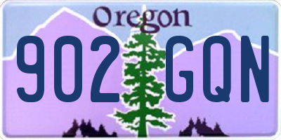 OR license plate 902GQN