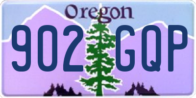 OR license plate 902GQP