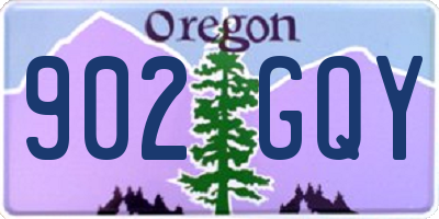 OR license plate 902GQY