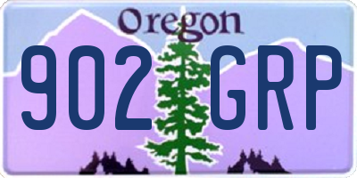 OR license plate 902GRP