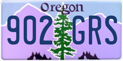 OR license plate 902GRS