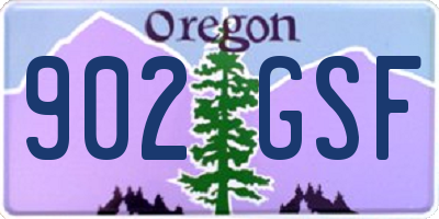 OR license plate 902GSF
