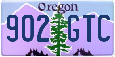 OR license plate 902GTC