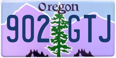 OR license plate 902GTJ