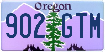 OR license plate 902GTM