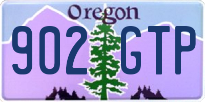OR license plate 902GTP