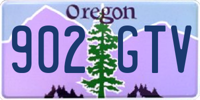 OR license plate 902GTV
