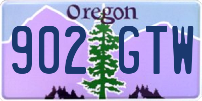 OR license plate 902GTW