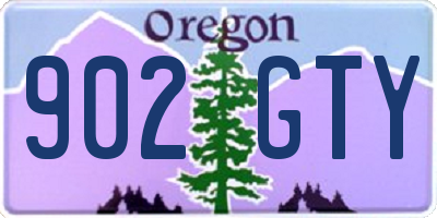 OR license plate 902GTY