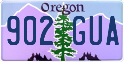 OR license plate 902GUA