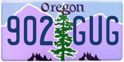 OR license plate 902GUG