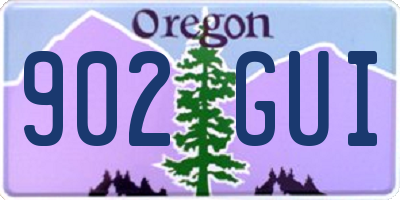 OR license plate 902GUI