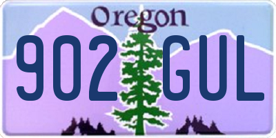 OR license plate 902GUL
