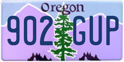 OR license plate 902GUP