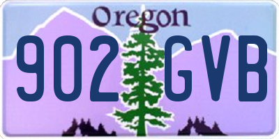 OR license plate 902GVB