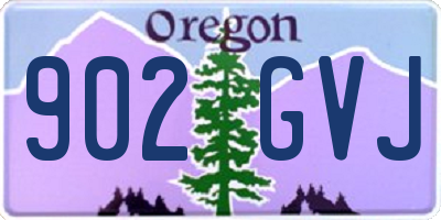 OR license plate 902GVJ