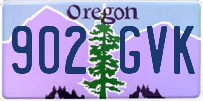 OR license plate 902GVK
