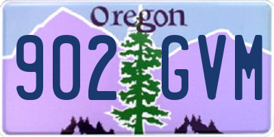 OR license plate 902GVM