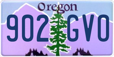 OR license plate 902GVO