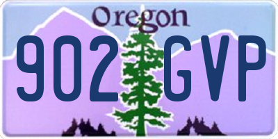 OR license plate 902GVP