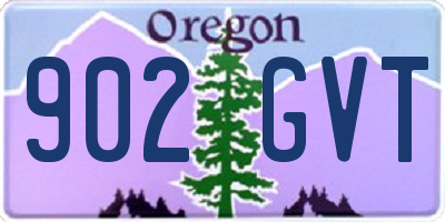 OR license plate 902GVT