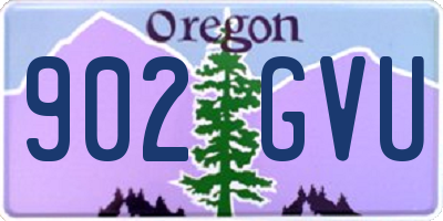 OR license plate 902GVU