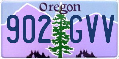 OR license plate 902GVV