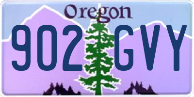 OR license plate 902GVY
