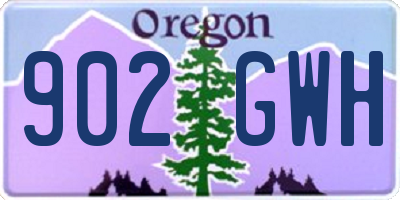 OR license plate 902GWH