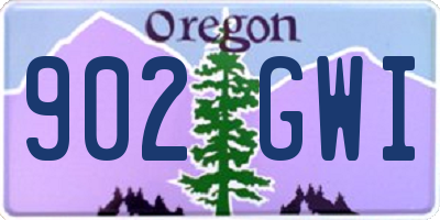 OR license plate 902GWI