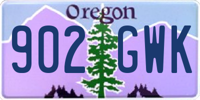 OR license plate 902GWK