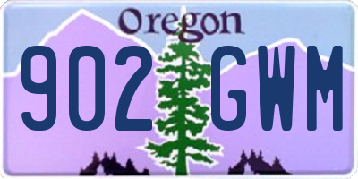 OR license plate 902GWM