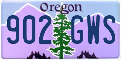 OR license plate 902GWS
