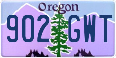 OR license plate 902GWT