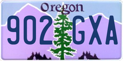OR license plate 902GXA