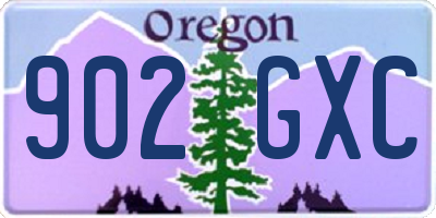 OR license plate 902GXC