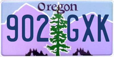 OR license plate 902GXK