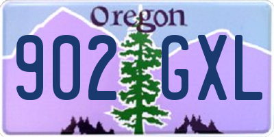OR license plate 902GXL