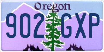 OR license plate 902GXP