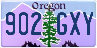 OR license plate 902GXY