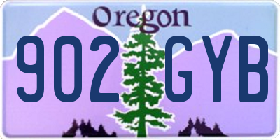 OR license plate 902GYB
