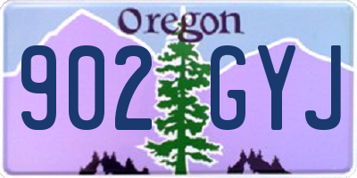 OR license plate 902GYJ