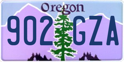 OR license plate 902GZA