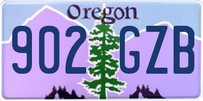 OR license plate 902GZB