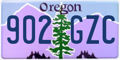 OR license plate 902GZC