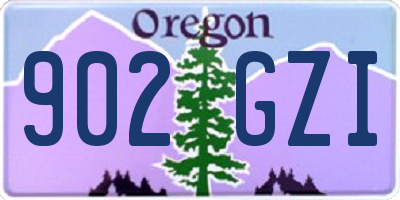 OR license plate 902GZI