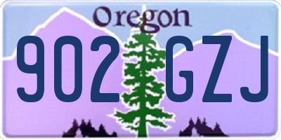 OR license plate 902GZJ